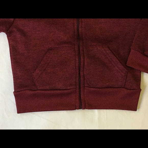 Champion sweatshirt size 18 months burgundy zip up - Picture 13 of 16